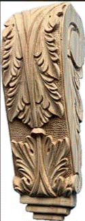 Large Hand Carved Pine Corbel C9